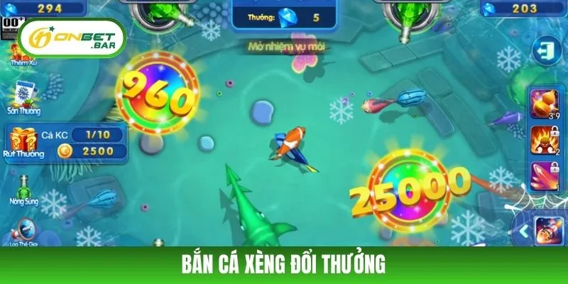 Bắn Cá Xèng Đổi Thưởng ONBET – Siêu Phẩm Hấp Dẫn Năm 2025