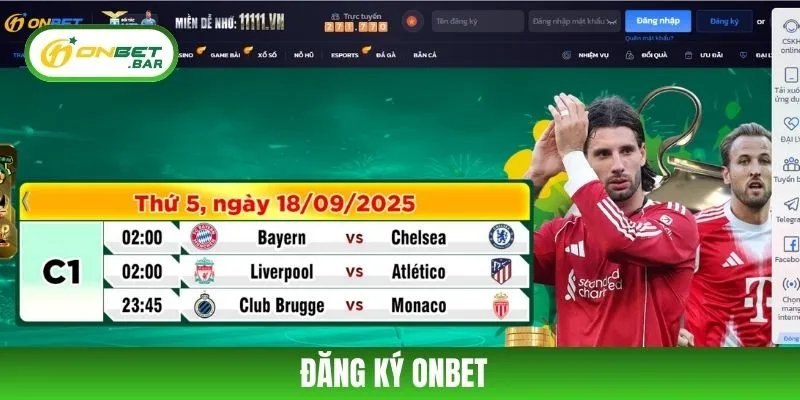 Đăng Ký ONBET